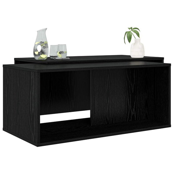 Schwarz Eiche Couchtisch Set, 2-teilig