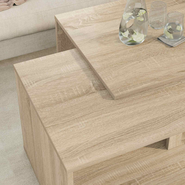 Sonoma Eiche Couchtisch Set, 2-teilig