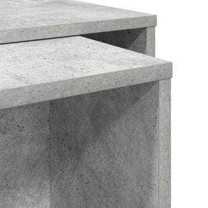 Couchtisch Set 2-teilig Beton Grau