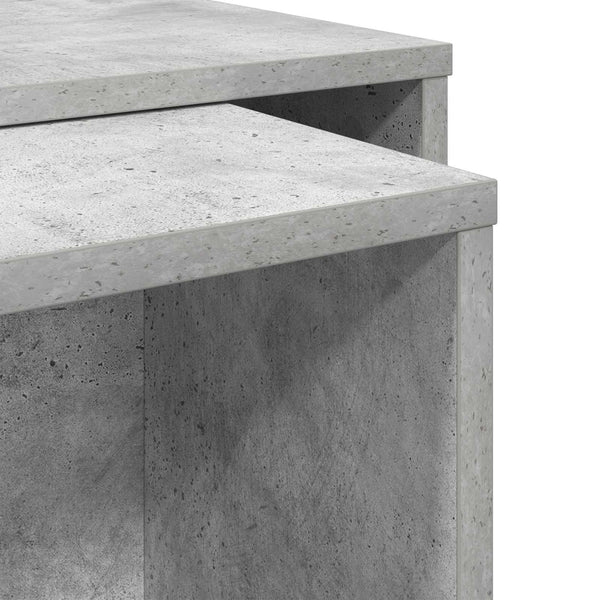 Couchtisch Set 2-teilig Beton Grau