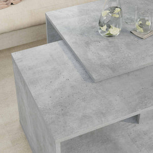 Couchtisch Set 2-teilig Beton Grau