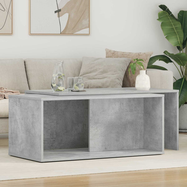 Couchtisch Set 2-teilig Beton Grau