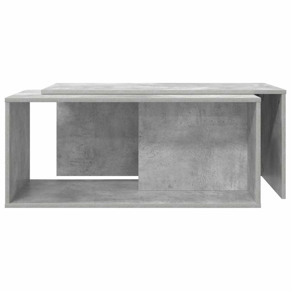 Couchtisch Set 2-teilig Beton Grau