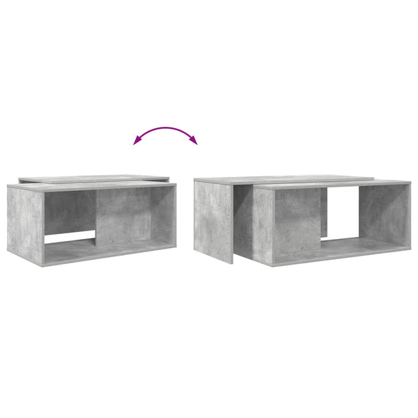 Couchtisch Set 2-teilig Beton Grau