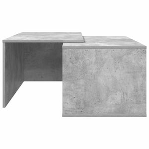 Couchtisch Set 2-teilig Beton Grau