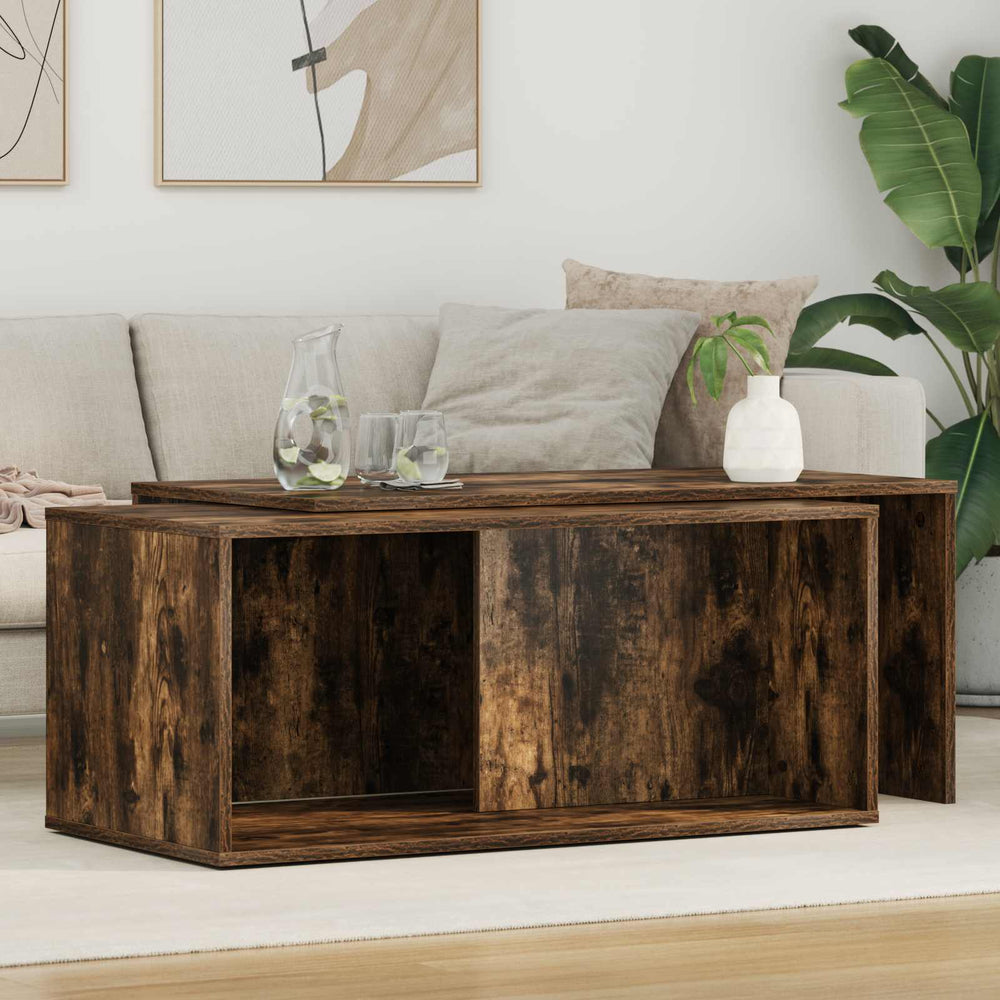 Couchtisch Set 2er Räuchereiche