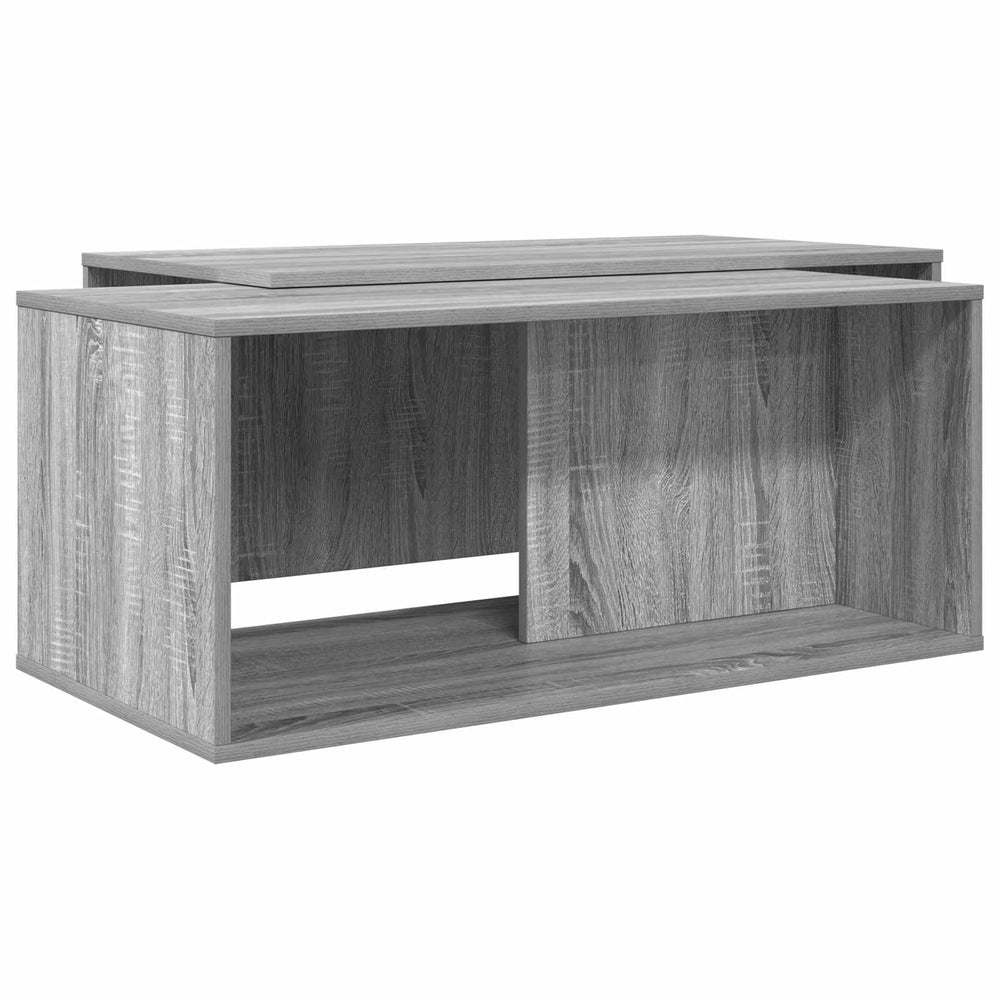 Graues Couchtisch-Set, 2-teilig