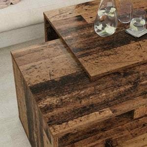 Couchtisch Set 2 Altholz