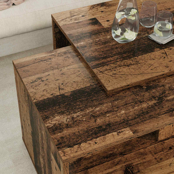 Couchtisch Set 2 Altholz