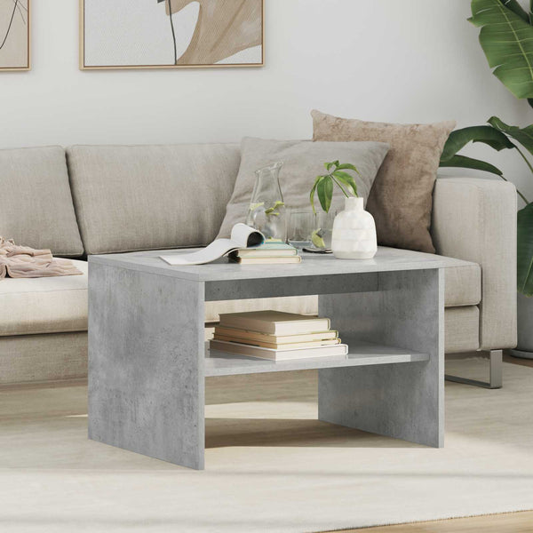 Beton Grau Couchtisch 60x50 cm