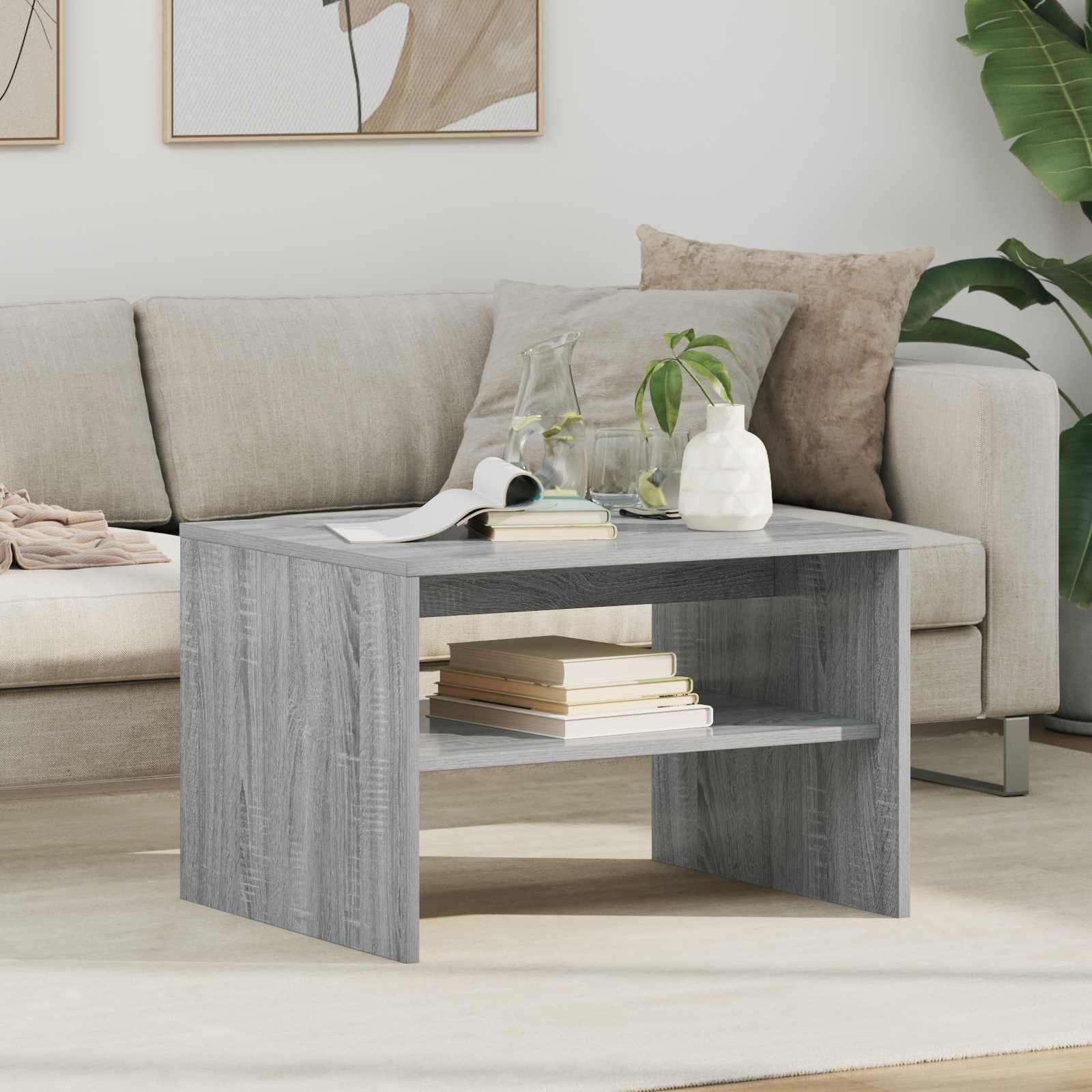 Couchtisch Sonoma Grau 60x50 cm