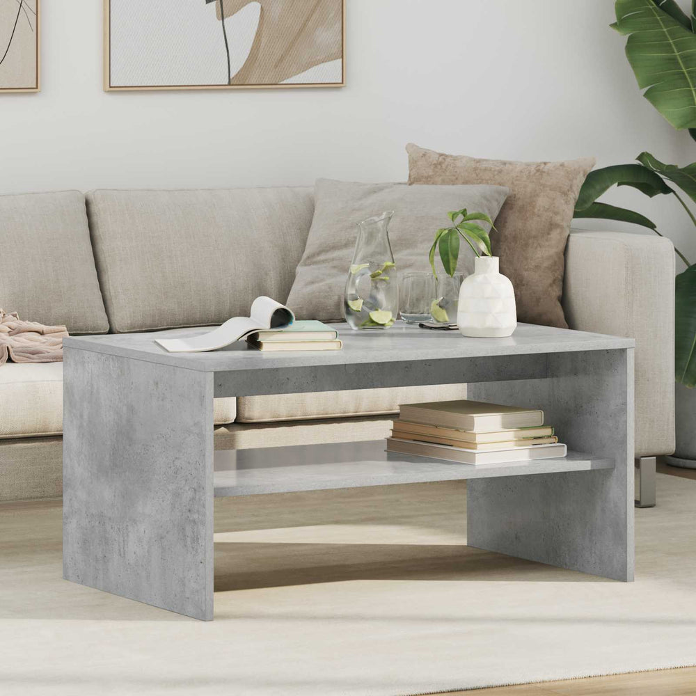 vidaXL Coffee Table Concrete Grey 80 x 50 x 40 cm Engineered Wood