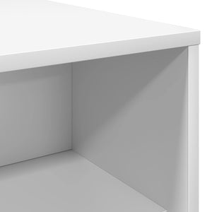 Weißer Couchtisch Holzwerkstoff 100x50 cm