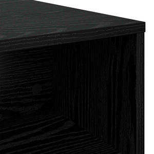 Schwarzer Couchtisch Eichenoptik 100x50 cm