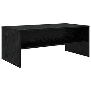 Schwarzer Couchtisch Eichenoptik 100x50 cm