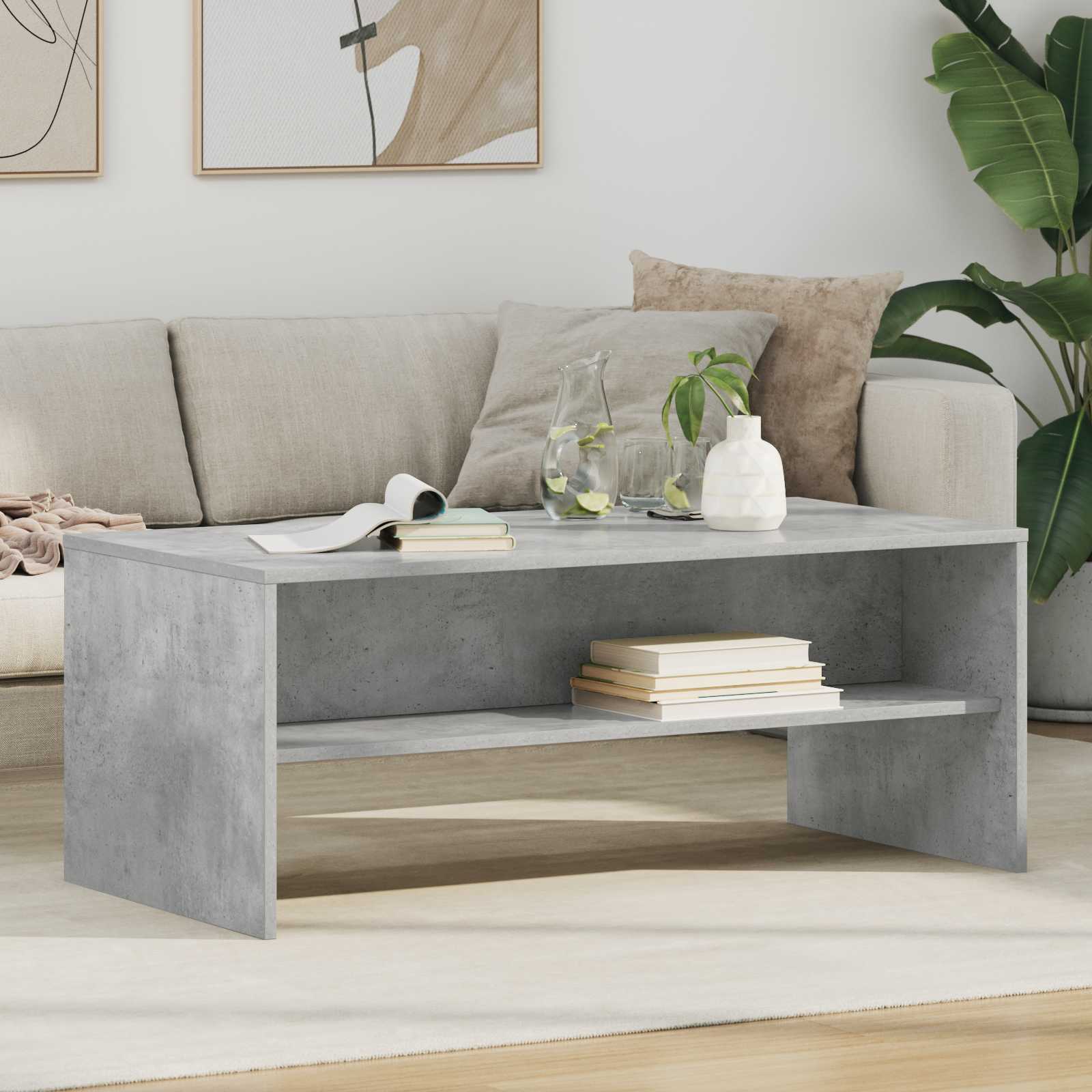 Couchtisch Beton Grau 100x50 cm