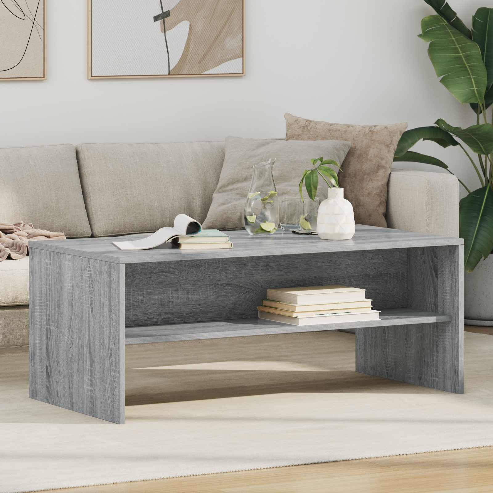 Couchtisch Sonoma Grau 100x50 cm
