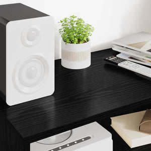 TV-Schrank Schwarz Eichen-Optik 60cm