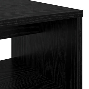 TV-Schrank Schwarz Eichen-Optik 80 cm