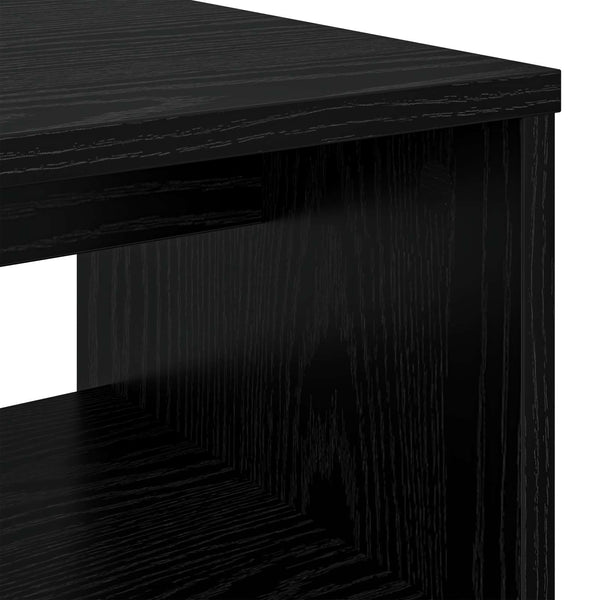 TV-Schrank Schwarz Eichen-Optik 80 cm