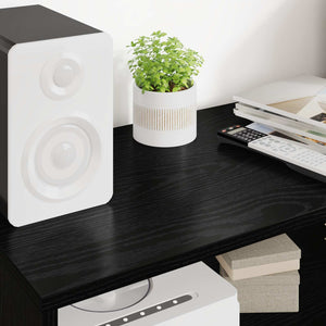 TV-Schrank Schwarz Eichen-Optik 80 cm