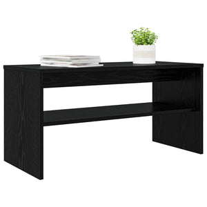TV-Schrank Schwarz Eichen-Optik 80 cm