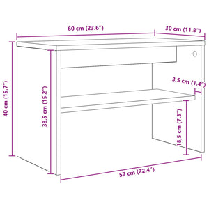 Weißer TV-Schrank, 60 cm
