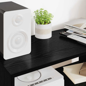 TV-Schrank Schwarz Eichen-Optik 60 cm