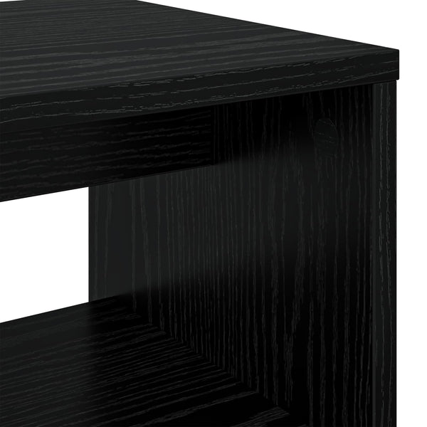 TV-Schrank Schwarz Eichen-Optik 80 cm
