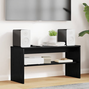 TV-Schrank Schwarz Eichen-Optik 80 cm