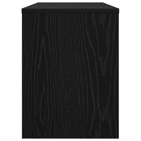 TV-Schrank Schwarz Eichen-Optik 80 cm