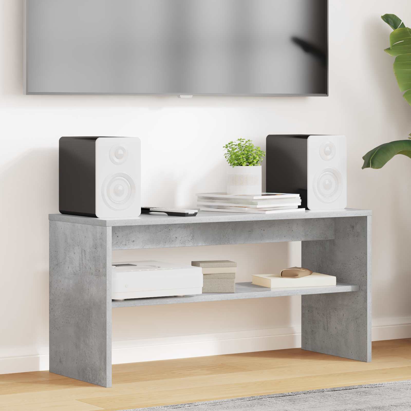 TV-Schrank Beton Grau 80 cm