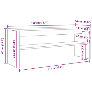 Weißer TV-Schrank 100 cm