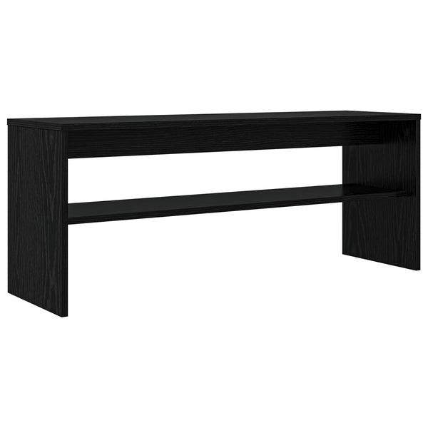TV-Schrank Schwarz Eichen-Optik 100 cm