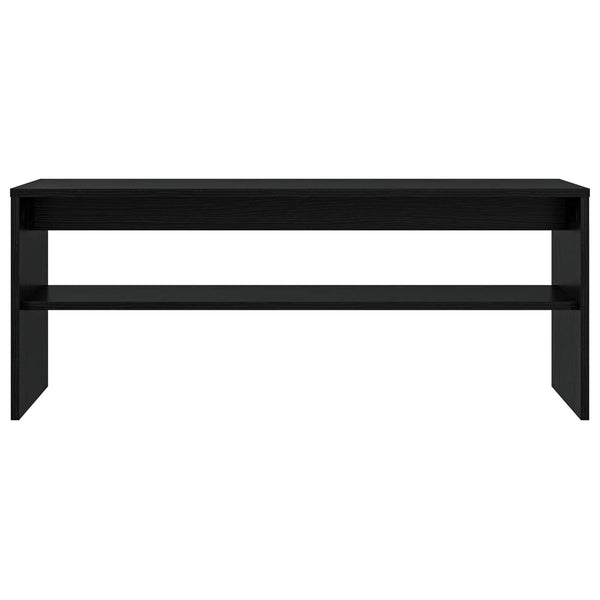 TV-Schrank Schwarz Eichen-Optik 100 cm