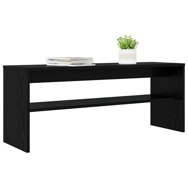 TV-Schrank Schwarz Eichen-Optik 100 cm
