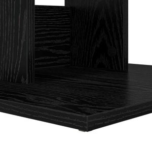 Schwarzer Beistelltisch Eichen-Optik 45x40x62,5cm
