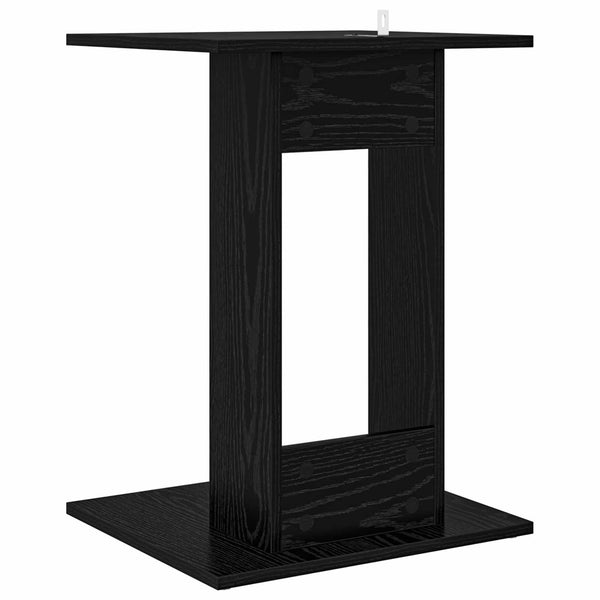 Schwarzer Beistelltisch Eichen-Optik 45x40x62,5cm