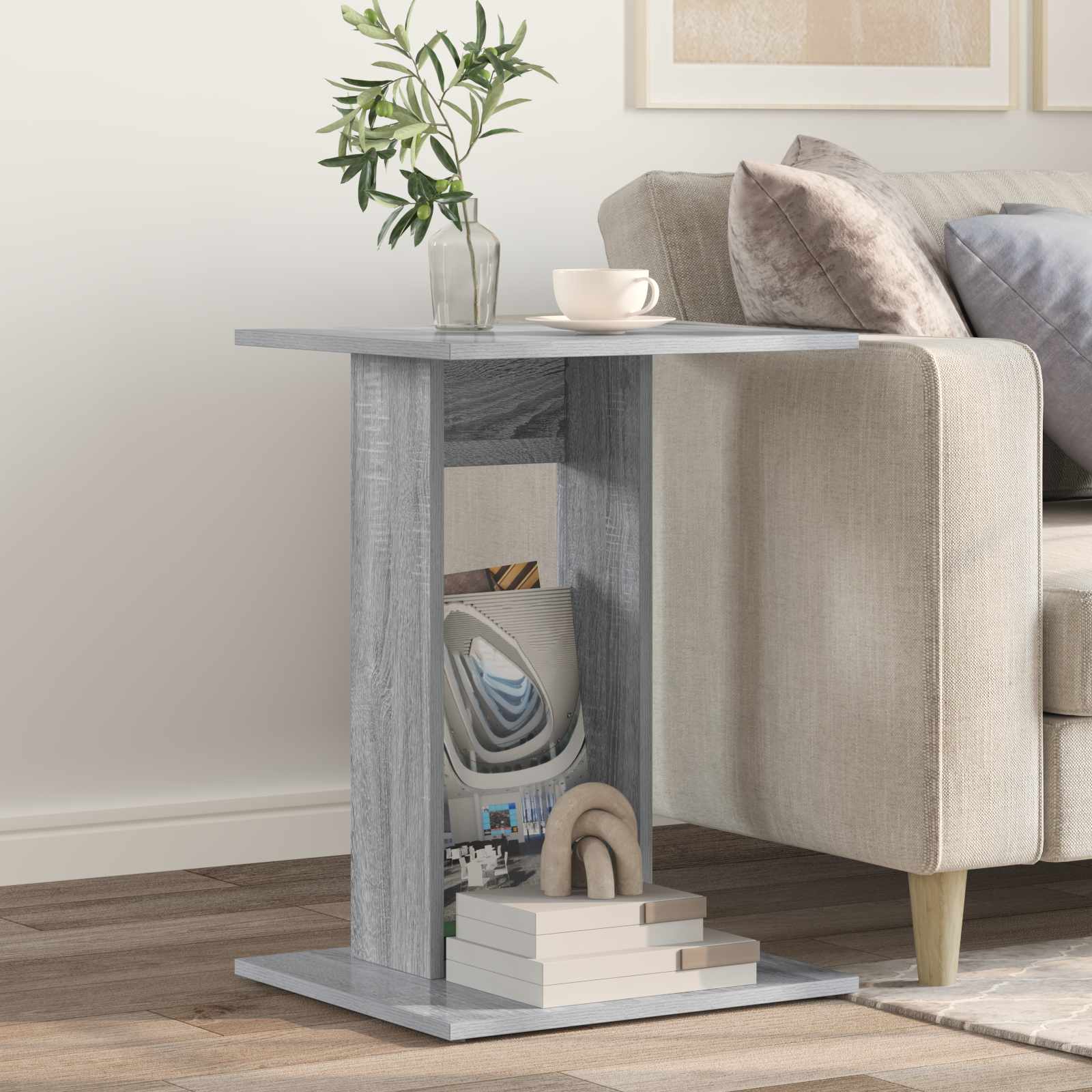 Beistelltisch Sonoma Grau 45x40x62,5cm