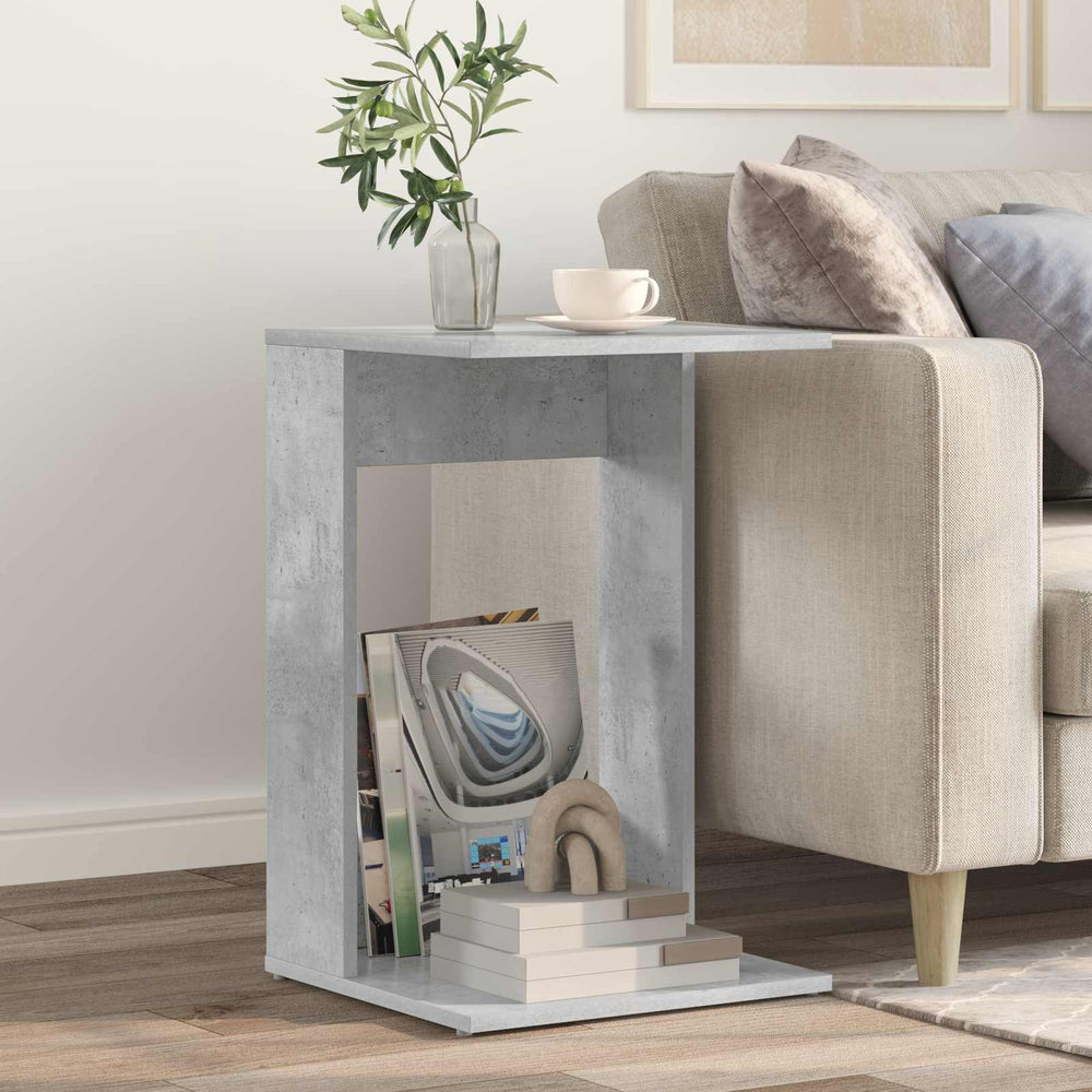 Beistelltisch Grau Betonoptik 40x62,5 cm