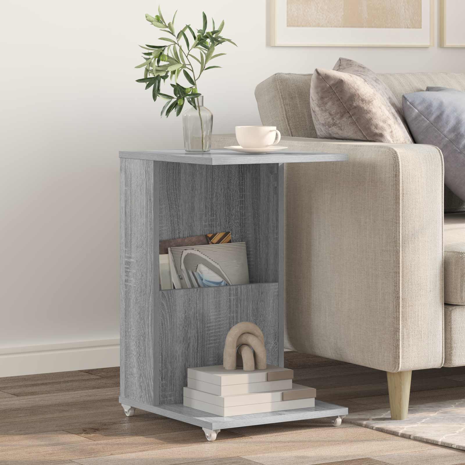 Beistelltisch Sonoma Grau 40x35x60cm