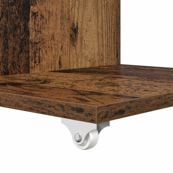 Beistelltisch Altholz mit Rollen 40x35x60cm