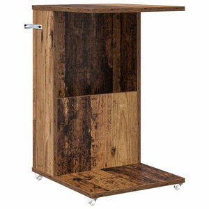 Beistelltisch Altholz mit Rollen 40x35x60cm