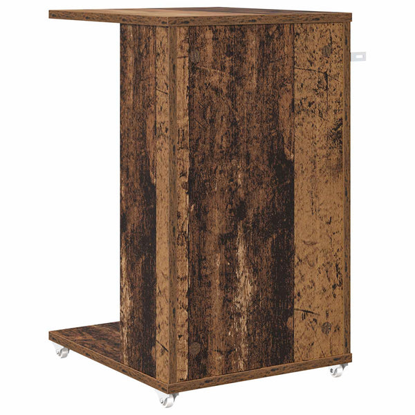 Beistelltisch Altholz mit Rollen 40x35x60cm