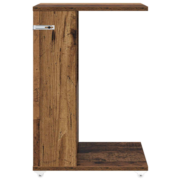 Beistelltisch Altholz mit Rollen 40x35x60cm