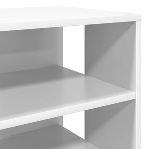 Schuhschrank mit Regal, 2er Set, Weiß