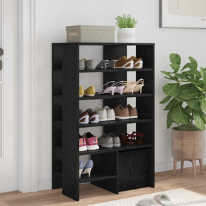 Schuhschrank mit Regal, Eichen-Optik