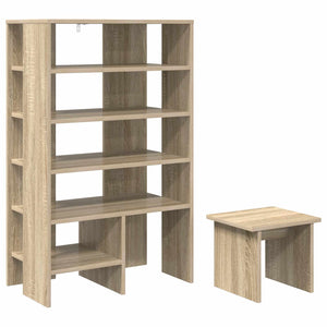 Schuhschrank Sonoma Eiche mit Regalen