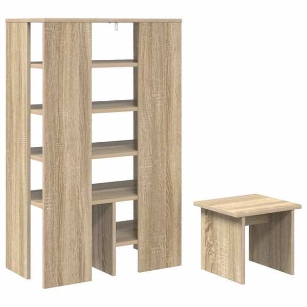 Schuhschrank Sonoma Eiche mit Regalen