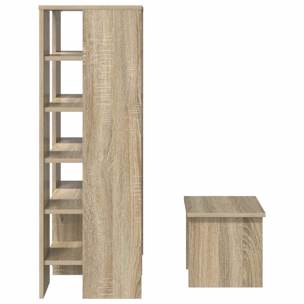 Schuhschrank Sonoma Eiche mit Regalen